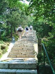 1000 step climb to M&ugrave;ti&aacute;ny&ugrave; (慕田峪)