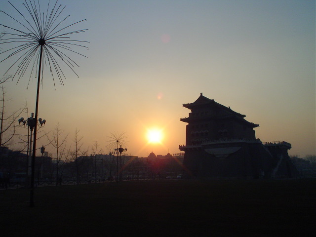 Sunset Zhengyangmen