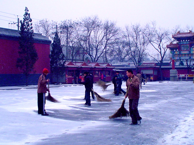 Lama Temple snowsweepers